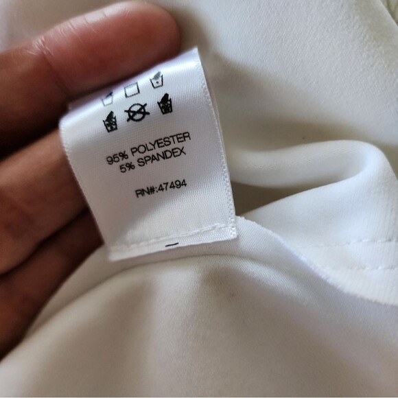 Norma Kamali Grace Fishtail Snow White Medium Wedding Cocktail Dress NEW - Picture 5 of 12